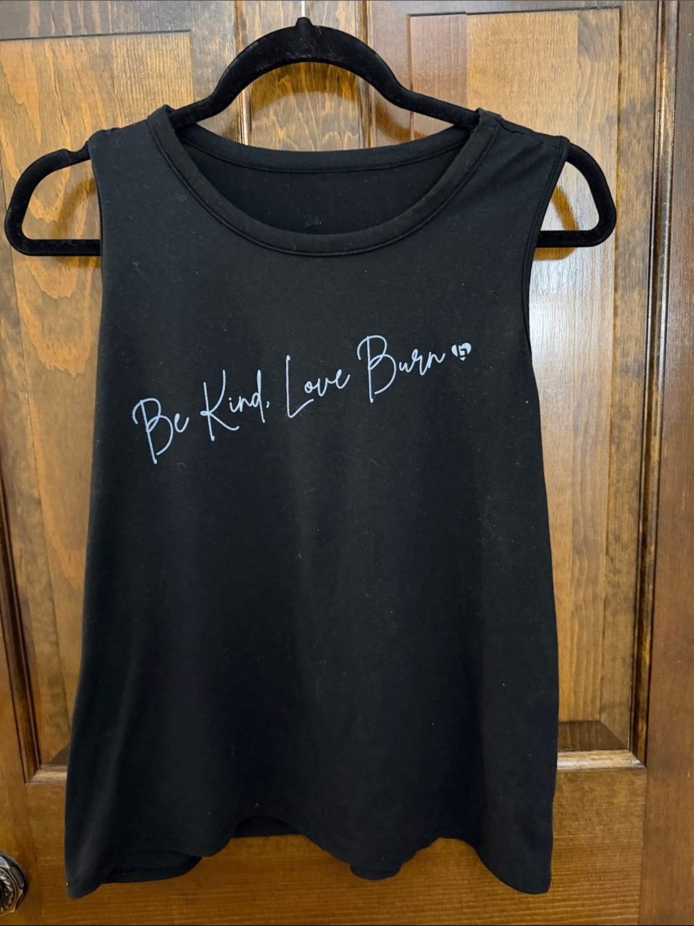 GUC Burn Boot Camp Women's Tank Top- Black- “Be Kind Love Burn” Size Medium